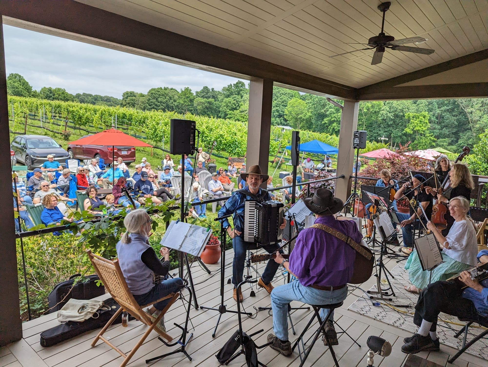 Live music event at FireClay Cellars