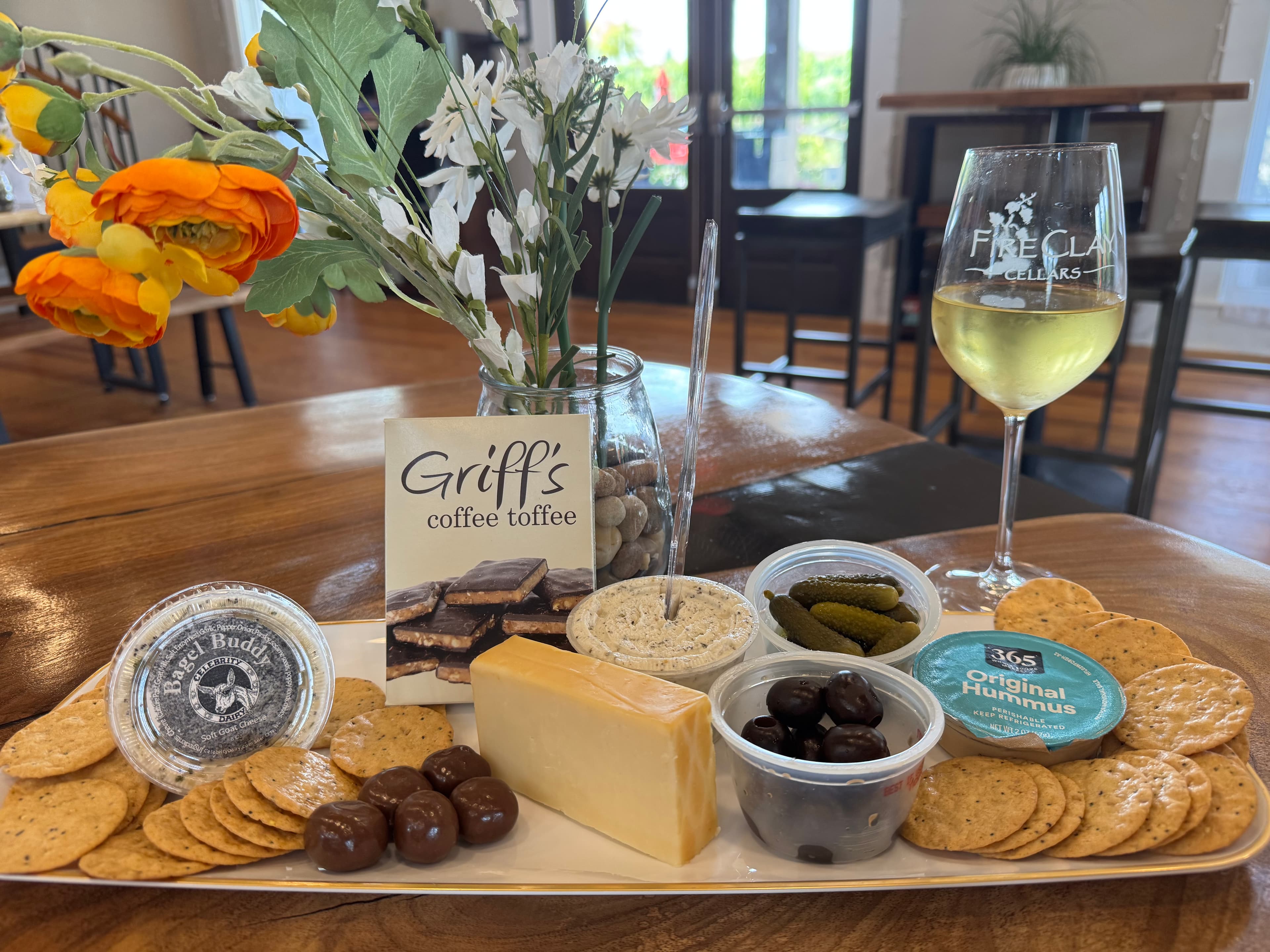 Light bites at FireClay Cellars