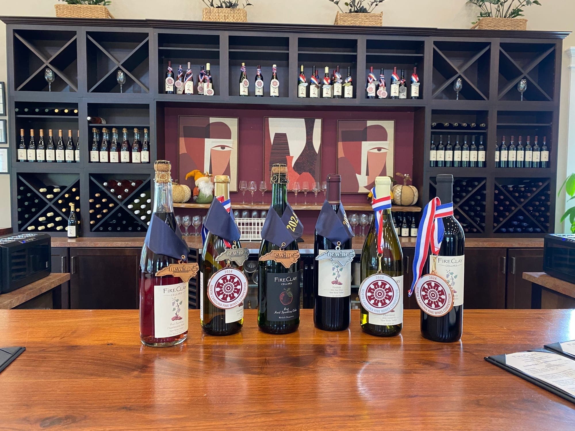 FireClay Cellars wines with medals